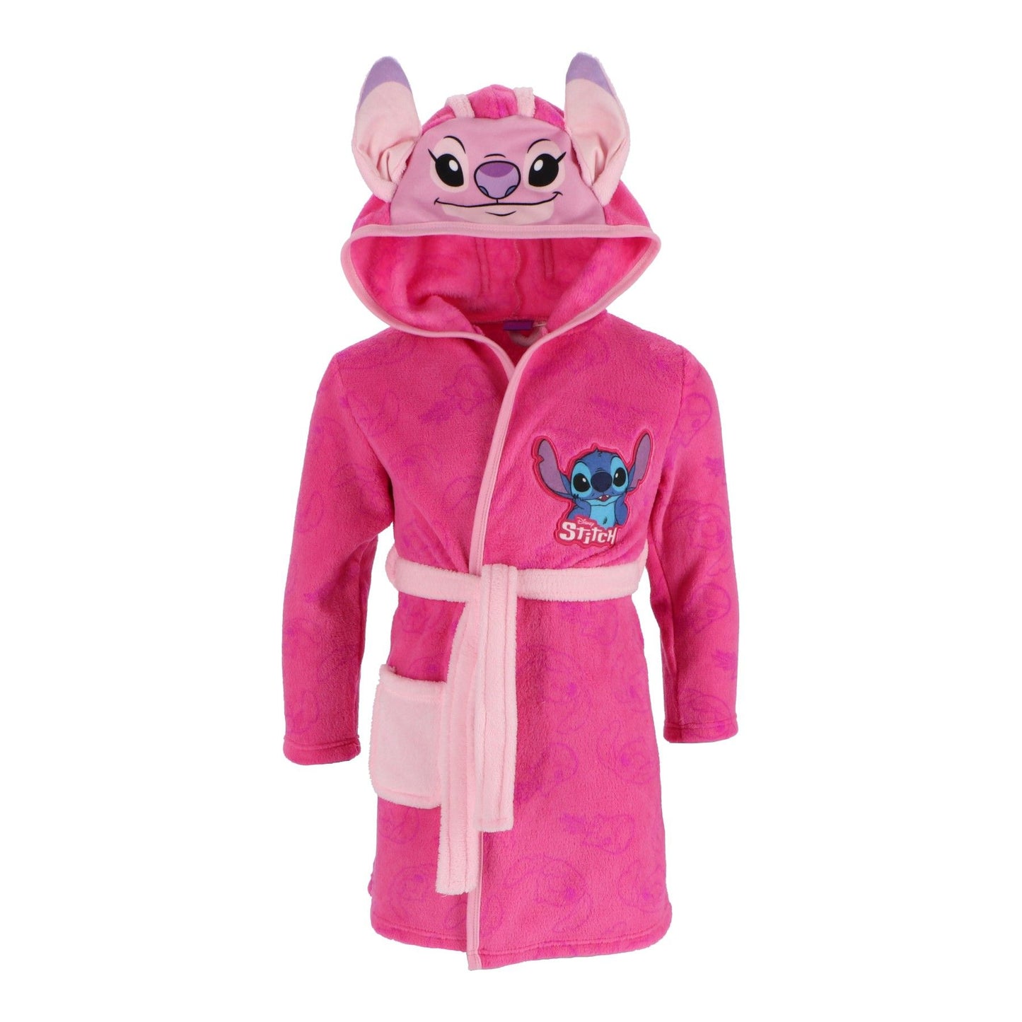 Lilo & Stitch kledingset roze maat 134/140; badjas en onesie