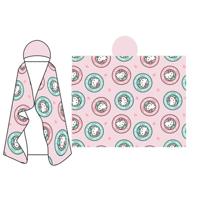 Hello Kitty fleece deken met capuchon