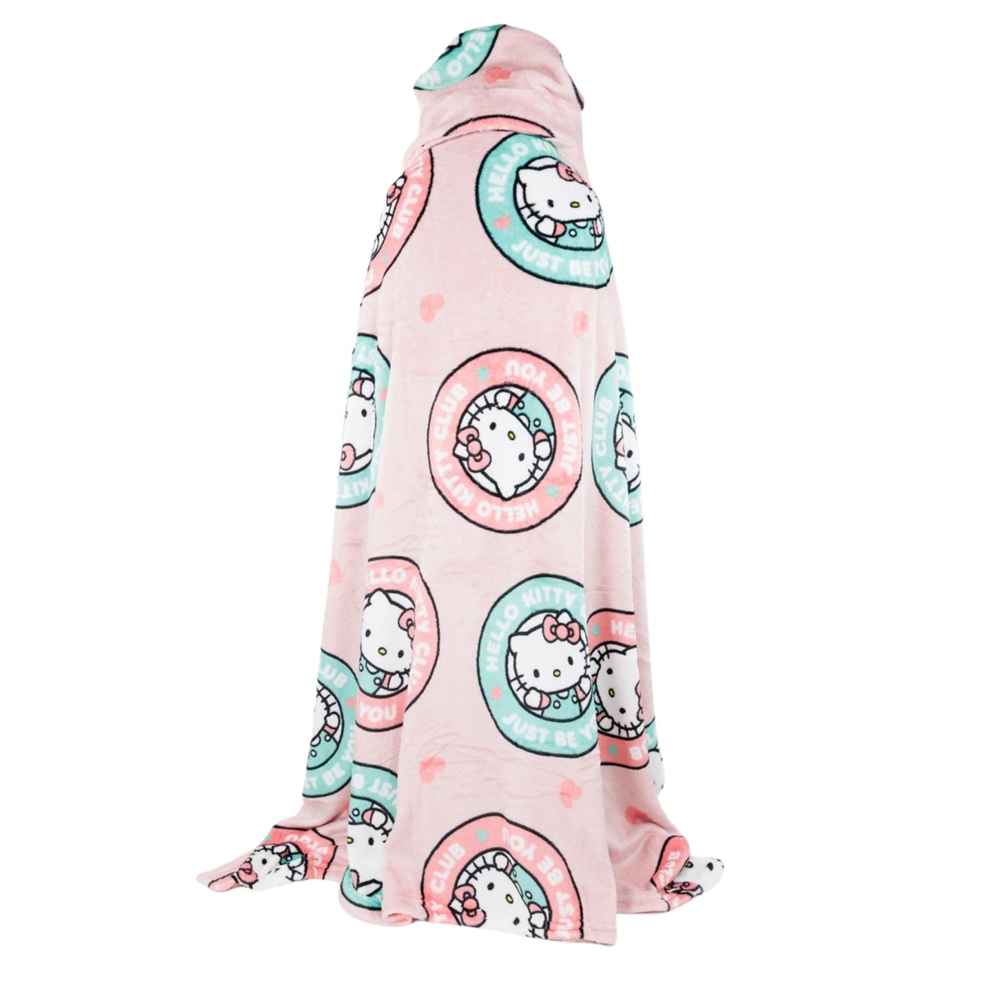 Hello Kitty fleece deken met capuchon