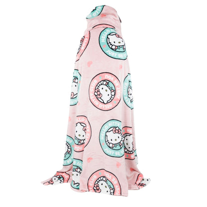Hello Kitty fleece deken met capuchon