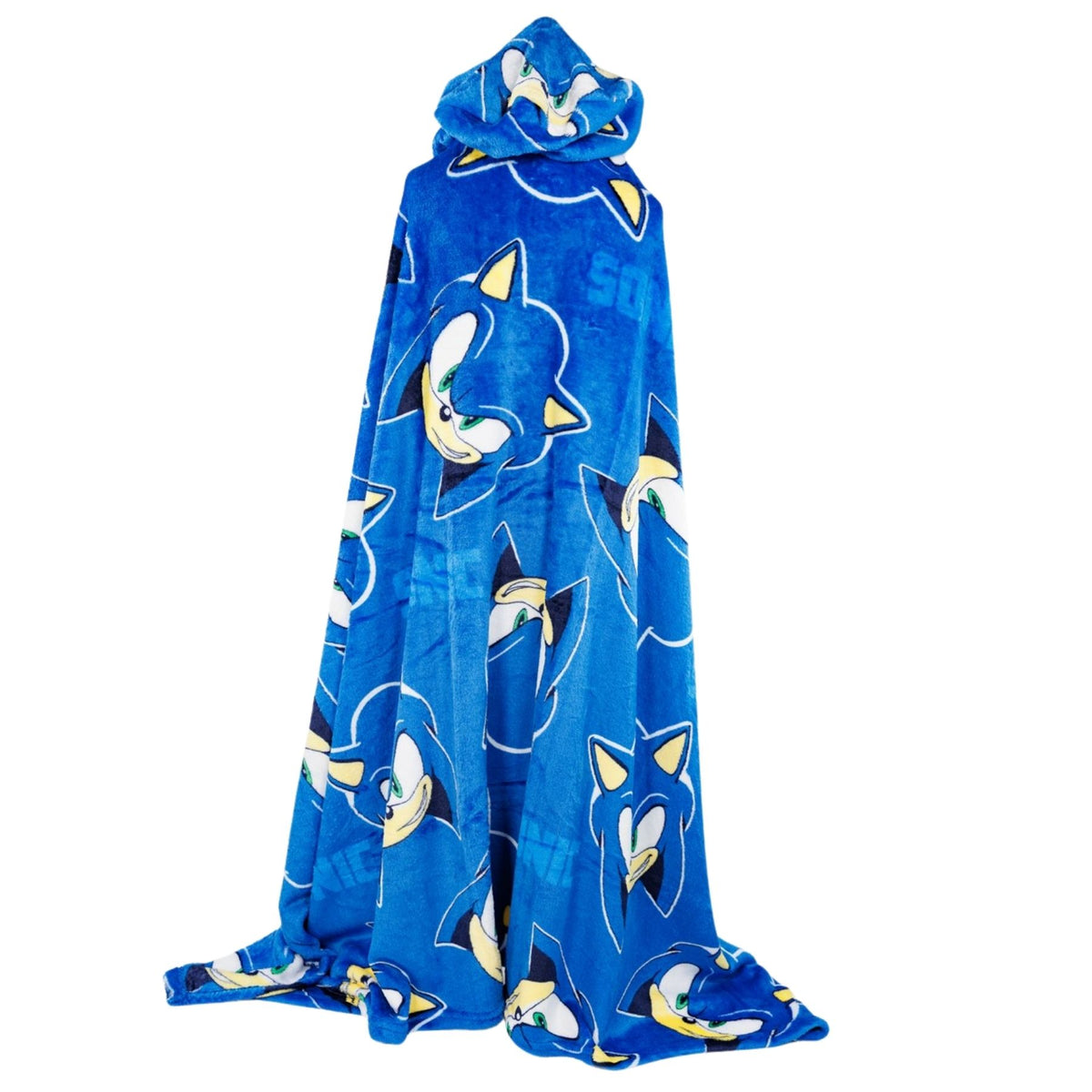 Sonic fleece deken met capuchon