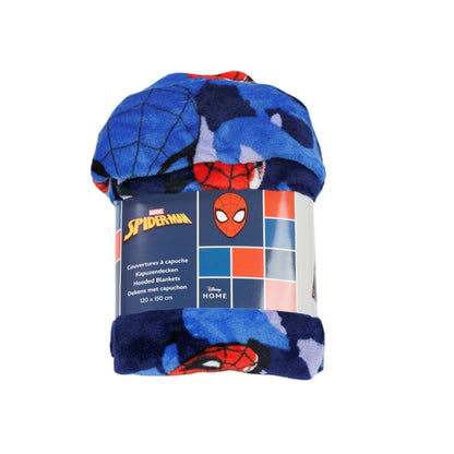 Spiderman fleece deken met capuchon