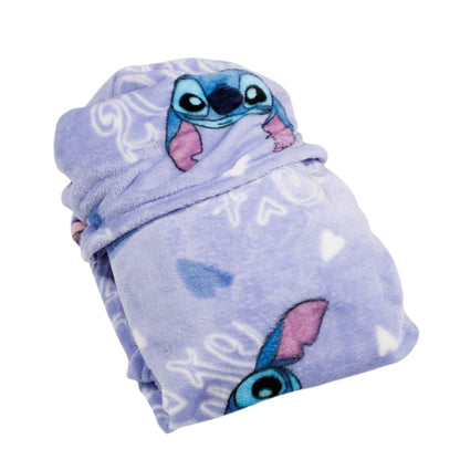 Lilo & Stitch fleece deken met capuchon