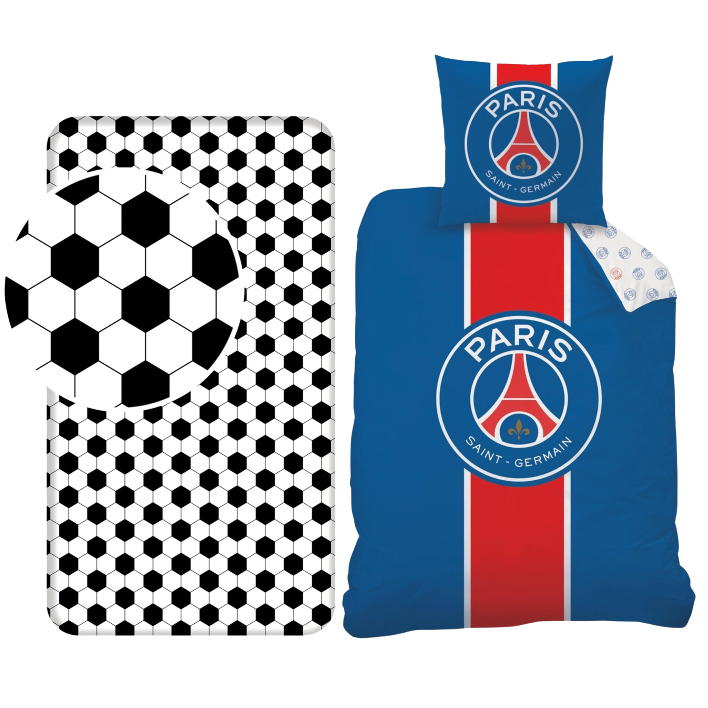 PSG slaapkamerset; dekbedovertrek en hoeslaken