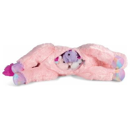 Noxxiez pluche mama met 3 baby's - unicorn