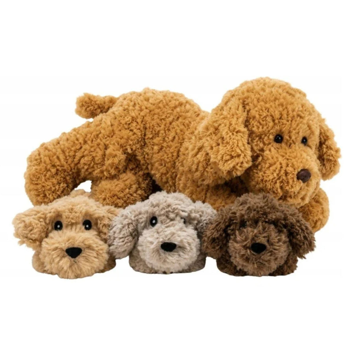 Noxxiez pluche mama met 3 baby's - hond