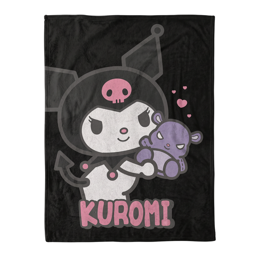 Kuromi fleece deken - flanel