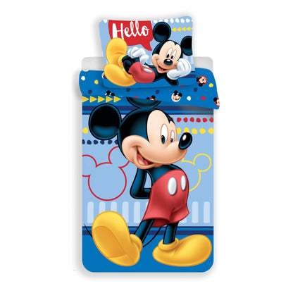 Mickey Mouse slaapkamerset; dekbedovertrek en handwarmer