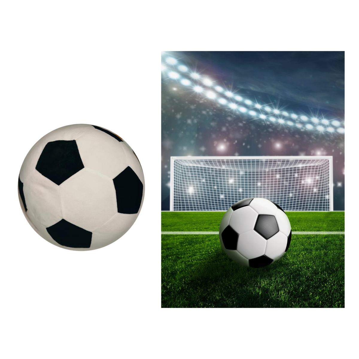 Voetbal slaapkamerset; kussen en fleece deken