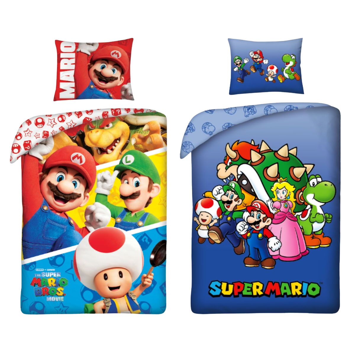 Super Mario slaapkamerset; dekbedovertrekken