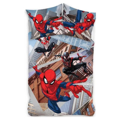 Spiderman slaapkamerset; dekbedovertrek en hoeslaken